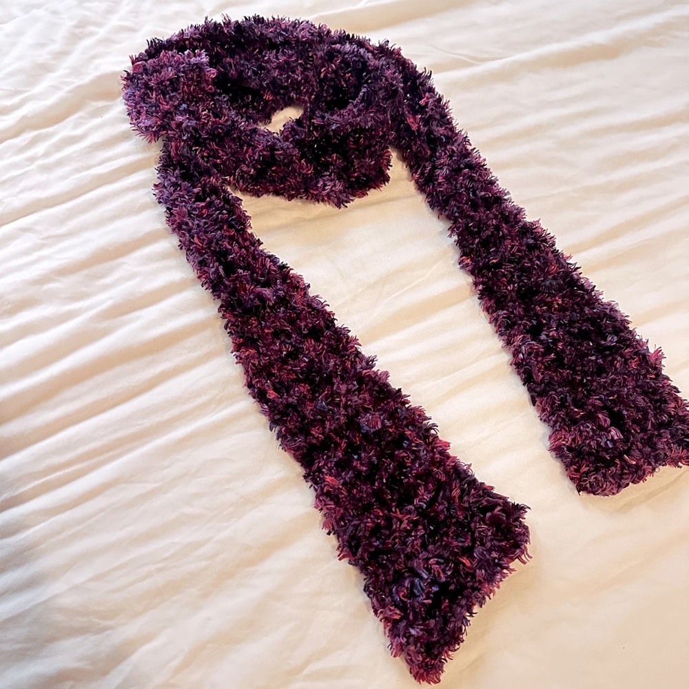 Vintage Skinny Scarf Purple